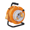  Home HJR 24-30 kábeldob, 27 + 3 m, IP20 kivitel, H05VV-F 3G1,0 mm2 kábel, védőkapcsoló, max. 2300 W, fém talp