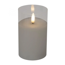 Home Home CD 1 LED-es gyertya üvegben, Ø7,5x12,5 cm karácsonyi dekoráció
