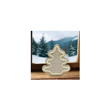  Home KAD 28 fa asztaldísz, fenyő, LED neon-light szalag, melegfehér karácsonyi dekoráció