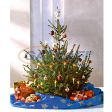 Home KT 250/BL karácsonyfatakaró, 250 cm fáig ajánlott, kék műfenyő