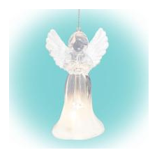 Home LED-es akril angyal (CDM16) karácsonyfa izzósor