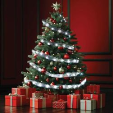 Home LED-es szalag 15m, ezüst (RLS15WH) karácsonyfadísz