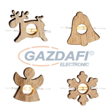 Home ML 23/WW Mikro LED-es fényfüzérek, 20 LED, 4-féle figura karácsonyfa izzósor