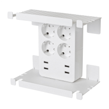 Home NV 4 230V Fali elosztó 4 aljzatos - Fehér (NV 4 USB) hosszabbító, elosztó
