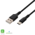 Home USBAC1 USB-C - Lightning Töltőkábel 1m - Fekete (USBAC1)