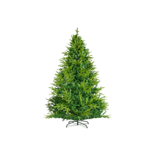 @HOME-XMAS Műfenyő, 210 cm, 3D lucfenyő friss hajtással PE/PVC (56480D) műfenyő