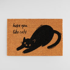 HOME & YOU lábtörlő 40x60cm, "hope you like cats" lakástextília