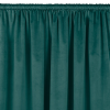 HOMEDE Sötétítő függöny VILA szín tengerzöld stílus klasszikus bújtató 5 cm bársony 265x270 HOMEDE