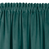 HOMEDE Sötétítő függöny VILA szín tengerzöld stílus klasszikus sárkány függönybehúzó szalag átlátszó 10 cm, 3 cm-es takaró redővel bársony 530x175 HOMEDE