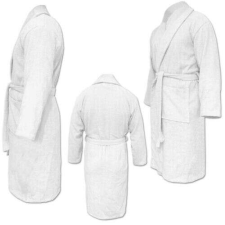Homelevel Homelevel Unisex fürdőköpeny, 3XL, fehér, organikus pamut, 54845.02.33 lakástextília