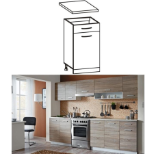 Homelux Konyhaszekrény LT1368 tölgyfa sonoma-fehér bútor