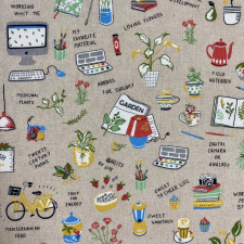 HomeTextiles HOBBI, festés, kertészkedés, főzés loneta dekorvászon méteráru
