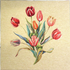 HomeTextiles TULIPÁN, jacquard párna panel lakástextília