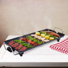 Hometime elektromos grillsütő, asztali grill 800-2000W állítható hőmérséklettel grillsütő