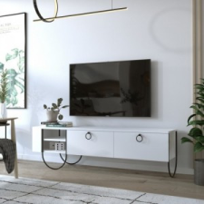 Homitis Norfolk Tv Stand fehér tv állvány 150 x 44 x 36 cm bútor