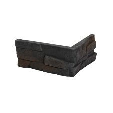  Homlokzati Sarok Stones Patan black 13x10 cm dombor RPATANBK járólap