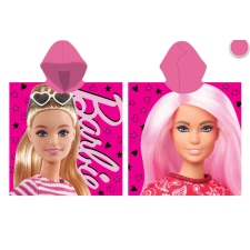Homyl Barbie 100% pamut poncsó - 55x110 cm babatörülköző, kifogó