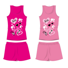 Homyl Barbie pamut nyári együttes - trikó-rövidnadrág szett - pink - 110 gyerek ruha szett