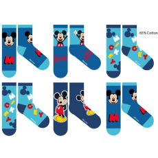Homyl Disney Mickey egér gyerek pamut normál zokni - 6 pár/csomag - 23-26