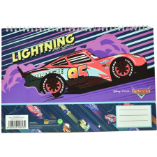 Homyl Disney Verdák Lightning A/4 spirál vázlatfüzet, 30 lapos füzet