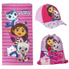 Homyl Gabi babaháza Pink törölköző, tornazsák, baseball sapka szett