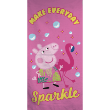 Homyl Peppa malac Sparkle fürdőlepedő, strand törölköző 70x140cm lakástextília