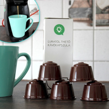 Homyl Újratölthető kávékapszula, utántölthető kapszula 5 db tolltartó