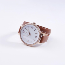 Homyl Victoria Rose gold színű bőr szíjas karóra karóra