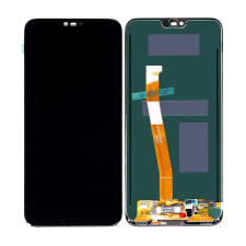  Honor 10 fekete LCD + érintőpanel (ujjlenyomat olvasó nélkül) mobiltelefon, tablet alkatrész
