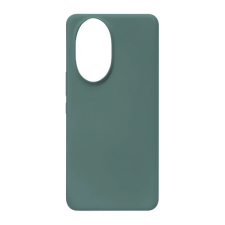 Honor 200 szilikon telefonvédő (matt, mikrofiber plüss karcolásmentesítő belső, prémium) zöld mobiltelefon kellék