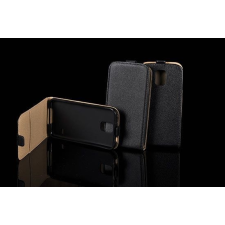 Honor 5X fekete szilikon keretes vékony flip tok tok és táska