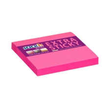 HOPAX Öntapadó jegyzettömb STICK`IN extra erős 76x76 mm neon rózsaszín 90 lap jegyzettömb