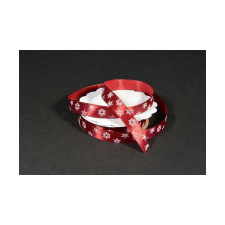  Hópelyhes szatén szalag 12mmx20m burgundi szalag, masni