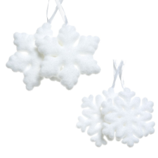  Hópihe akasztós 11cm 2db-os csomag karácsonyfadísz