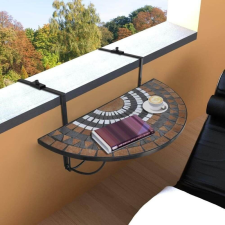 Hoppline Lehajtható balkon asztal - barna kerti bútor