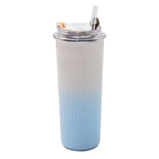 Hordozható termosz bögre szívószállal, 500ml termosz