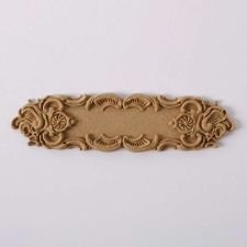  Hőre lágyuló fa díszítőelem - Címke 11,5*2,9cm 43387 dekorációs kellék