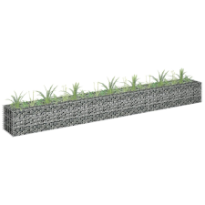 Horganyzott acél gabion magaságyás 270 x 30 x 30 cm kerti tárolás
