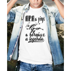  Horgász apa póló - Póló horgász apukáknak -Kovicomputer