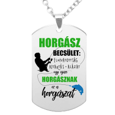 Horgász becsület – medál lánccal vagy kulcstartóval medál