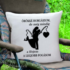  Horgász párna - A legjobb fogásom a férjem lakástextília