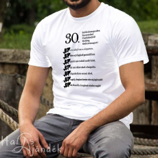  Horgász póló - 30. születésnapra
