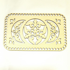  Horgolható lézervágott mintás tábla, mérete: 25x15,7 cm dekorációs kellék