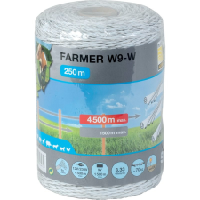 Horizont villanypásztor zsinór FARMER W9-W, fehér, 250 m elektromos állatriasztó