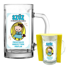  Horoszkópos söröskorsó 2 méretben, Szűz ajándéktárgy