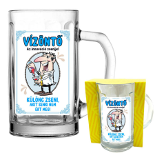  Horoszkópos söröskorsó 2 méretben, Vízöntő ajándéktárgy