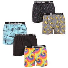 HORSEFEATHERS 5PACK Férfi bő szárú boxeralsók Horsefeathers Frazier Bundle 1 (AM287A) M