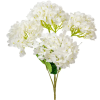  Hortenzia csokor 5 virágos krém 48cm