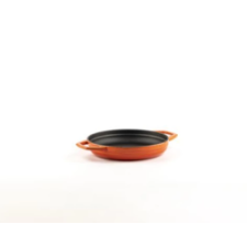 Hósse zománcozott öntöttvas duplafüles serpenyő 22cm, narancssárga (HOS-KIEG-020) edény