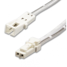  Hosszabbító kábel 50cm MiniAMP csatlakozóval 2 eres  fehér 3A hosszabbító, elosztó